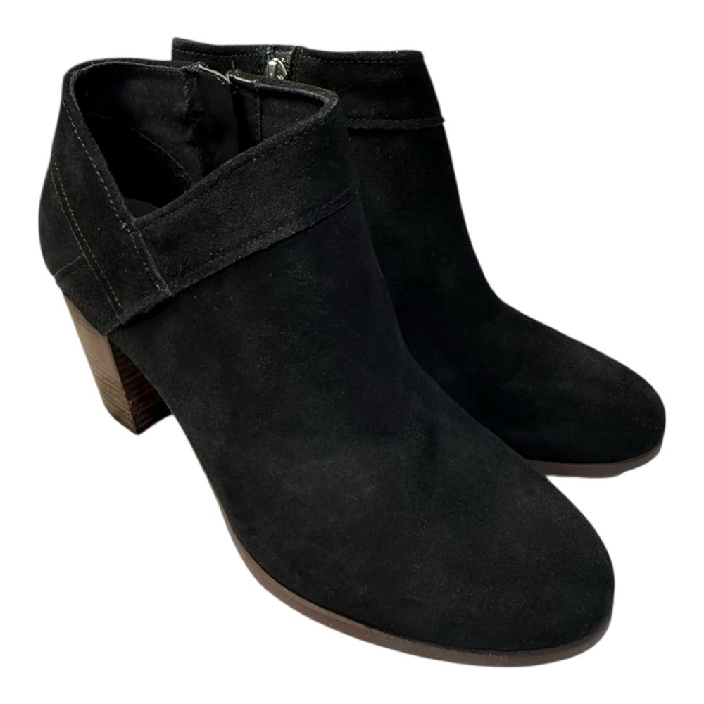 KOOLABURRA by UGG Black Suede Block Heel Booties | Style 1105870 | Size 11